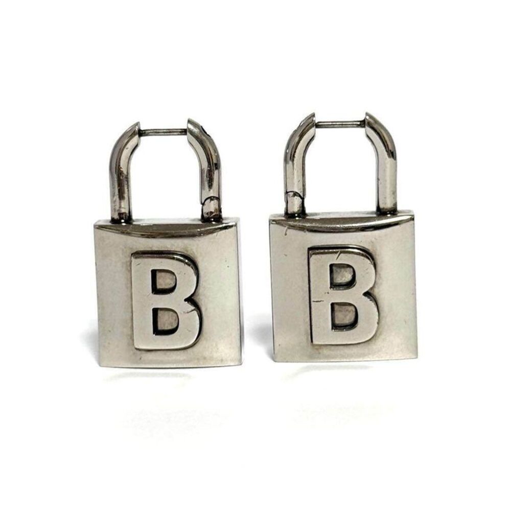 Balenciaga Lock Metal Earrings Limited
